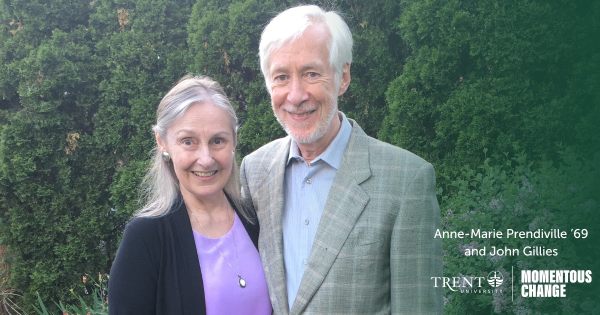 Anne-Marie Prendiville '69 and John Gillies